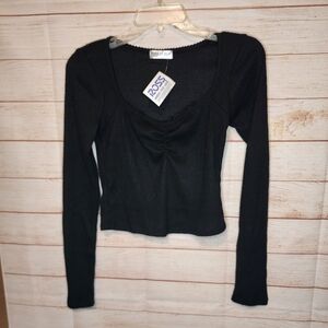 Black Long Sleeve Top